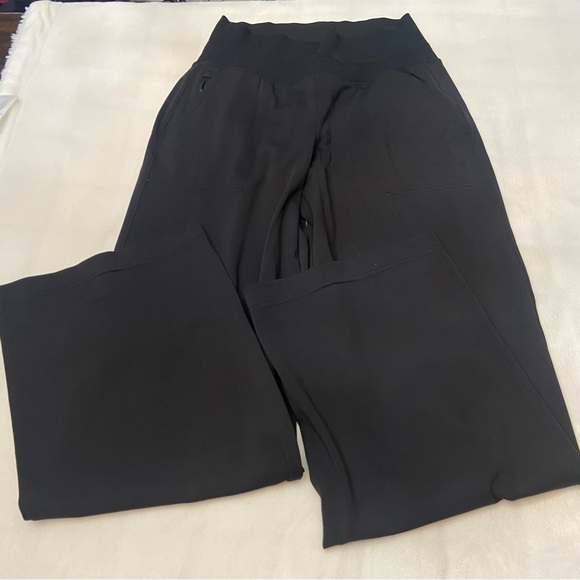 Athleta Black Venice High Rise Wide Leg Pants Size Small 2792 - Picture 5 of 11